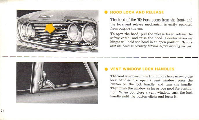 1960 Ford Owners Manual Page 32